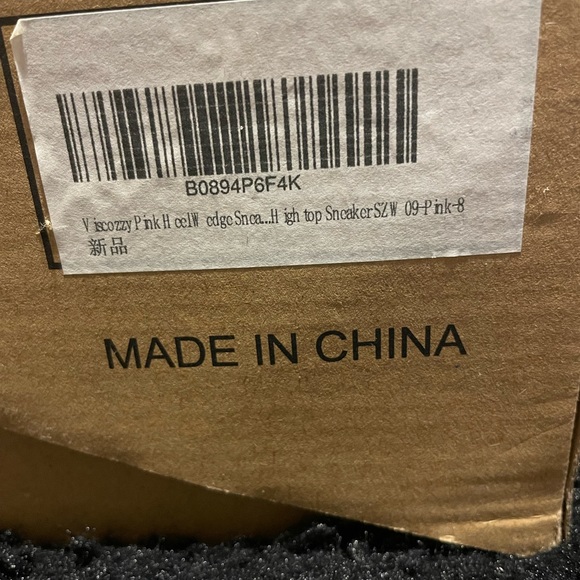 Viscozzy Pink Heel Wedge Sneakers - Picture 5 of 5